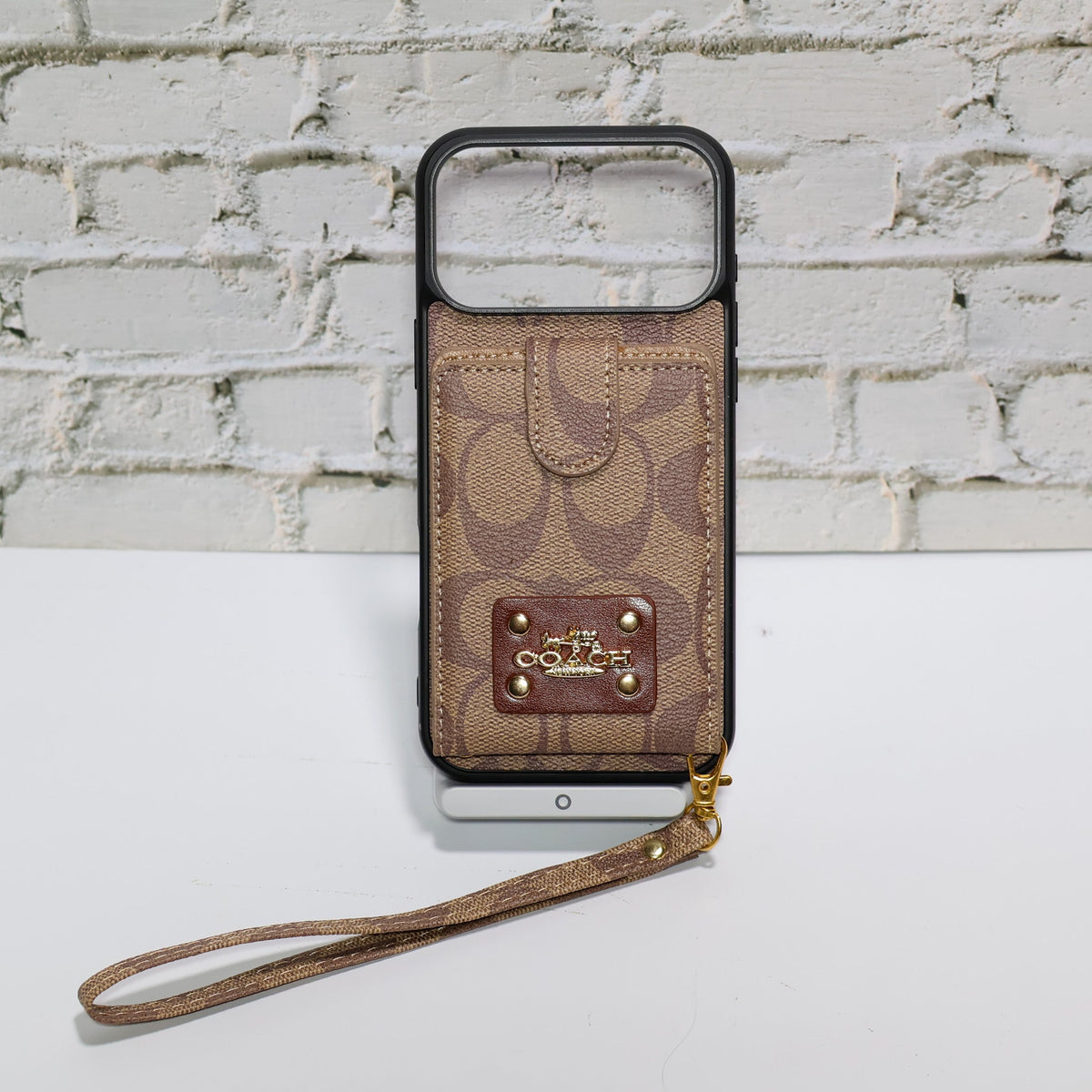 Coach Card Holder Case Iphone 12-17 / Pro / Pro Max / Plus / 18 Pro / 18 Pro Max