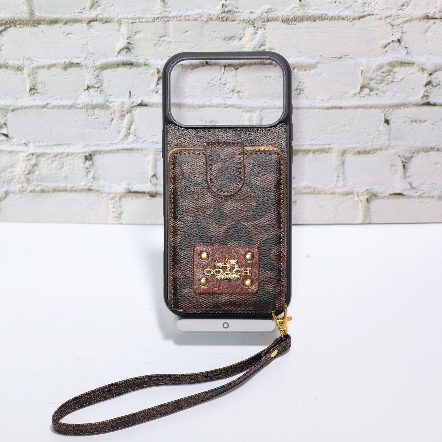 Coach Card Holder Case iPhone 1217/Pro/Pro Max/Plus