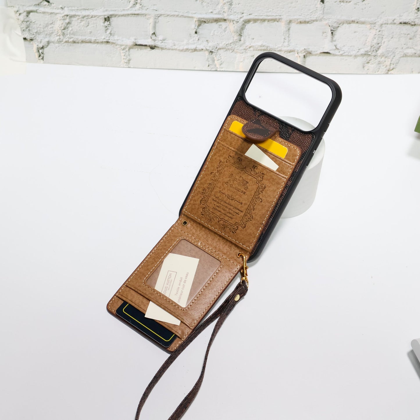 Coach Card Holder Case iPhone 1217/Pro/Pro Max/Plus