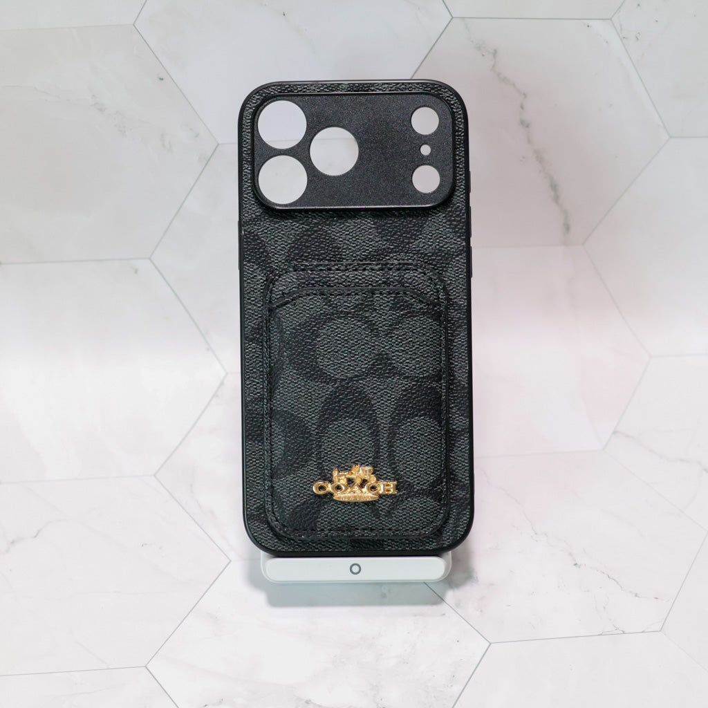 Coach Card Holder Phone Case For 1217 / Pro / Pro Max