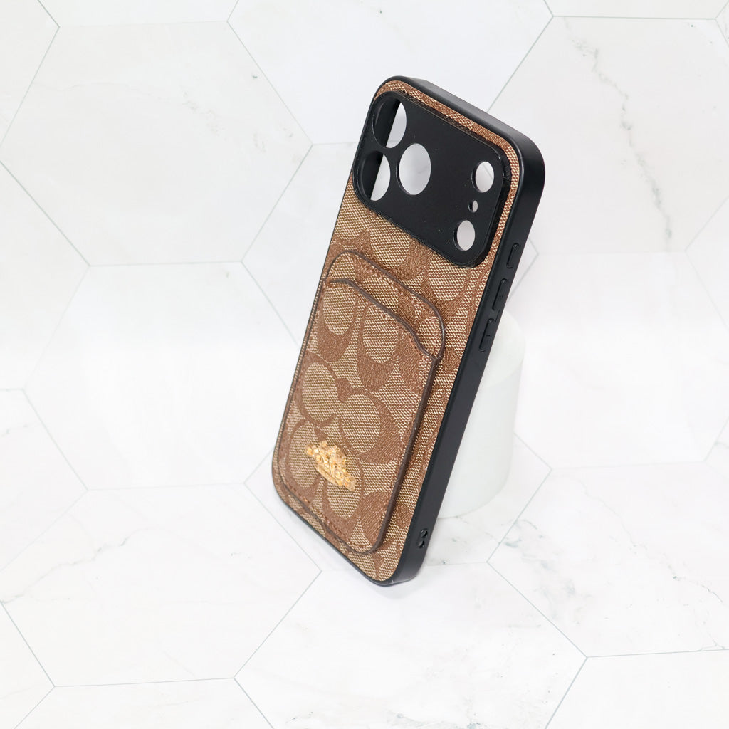 Coach Card Holder Phone Case For 1217 / Pro / Pro Max