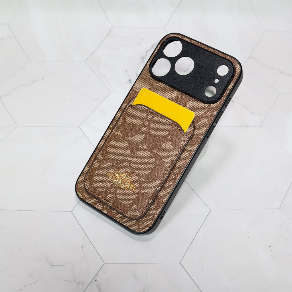 Coach Card Holder Phone Case For 1217 / Pro / Pro Max