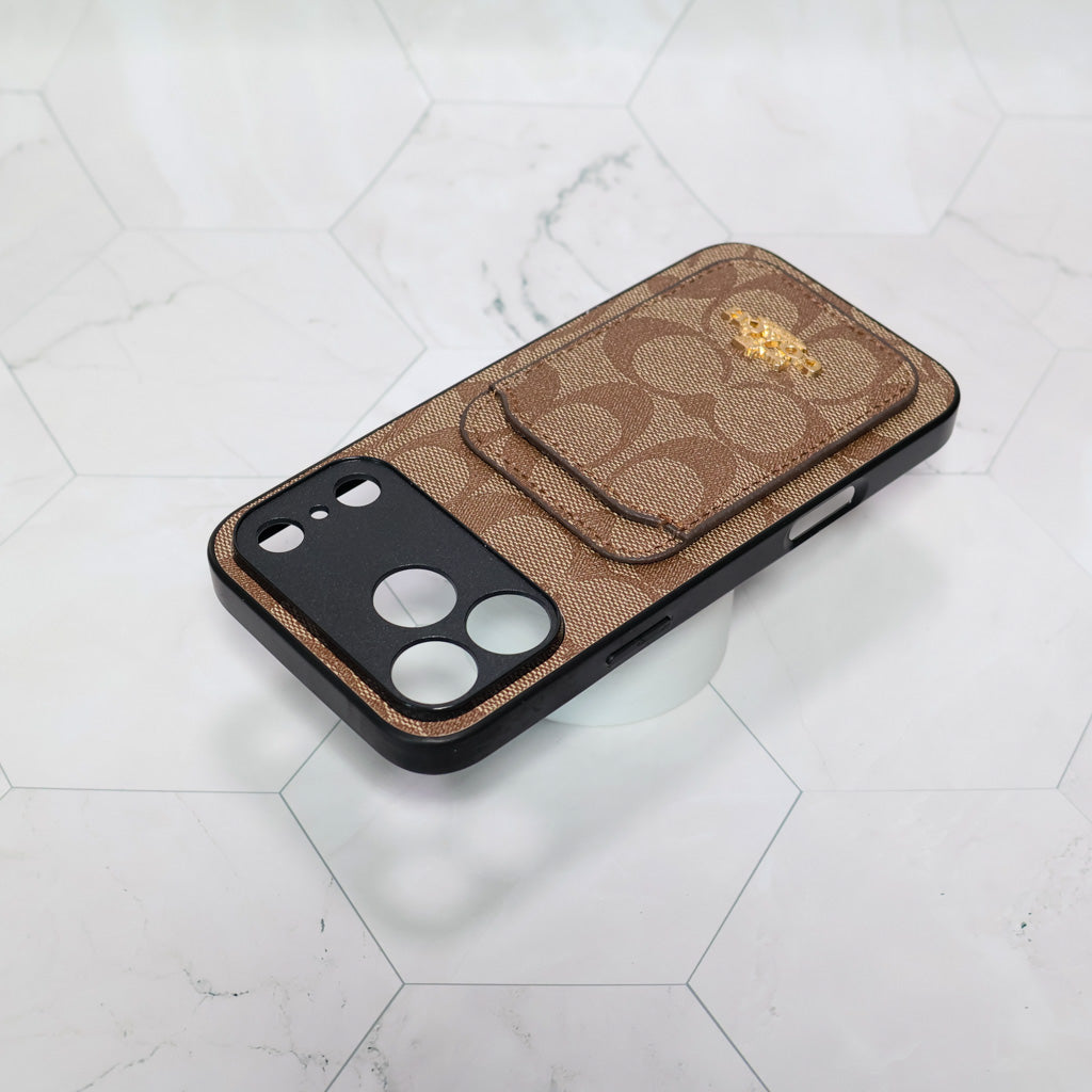 Coach Card Holder Phone Case For 1217 / Pro / Pro Max
