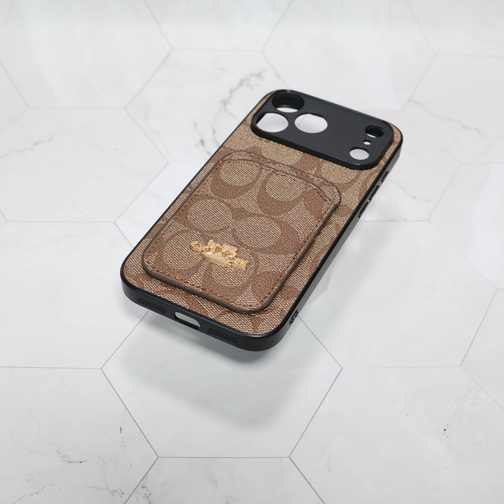Coach Card Holder Phone Case For 1217 / Pro / Pro Max