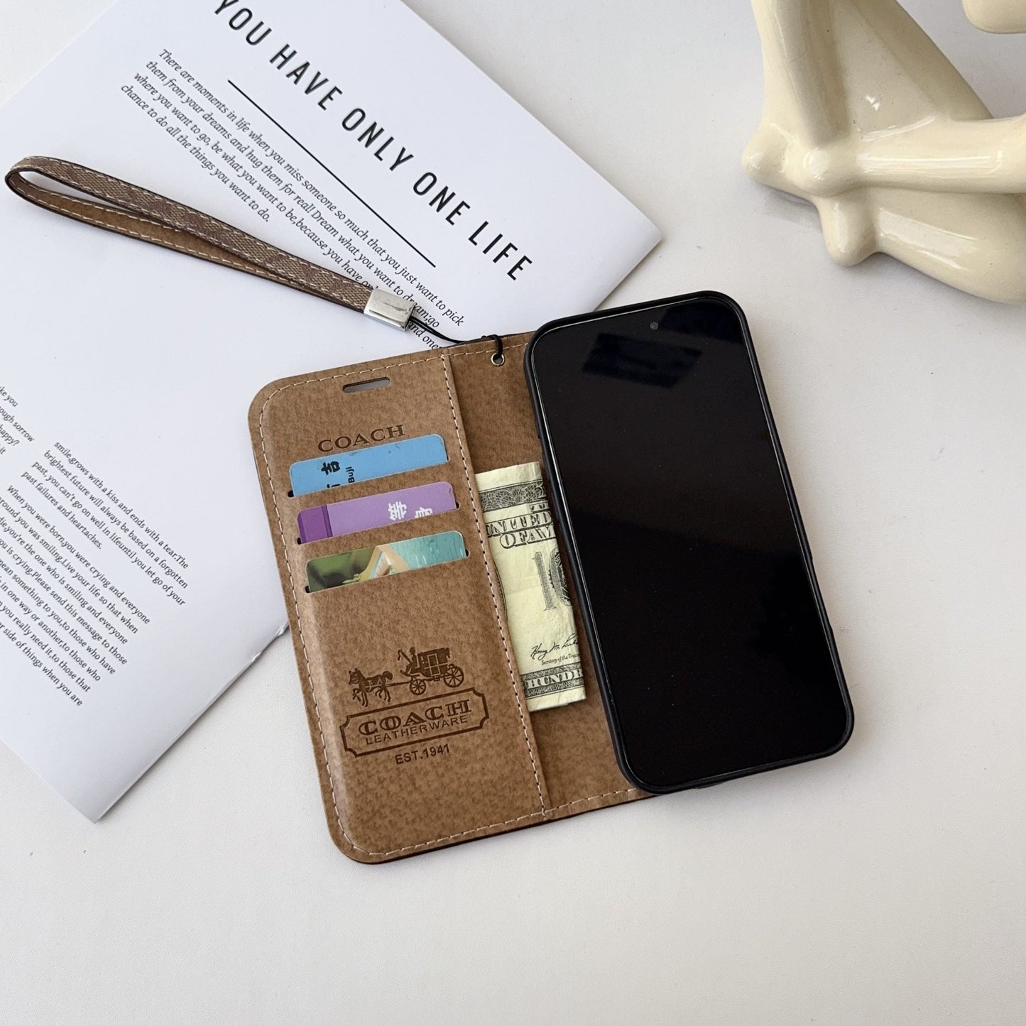 Coach Holster Wallet Case for iPhone