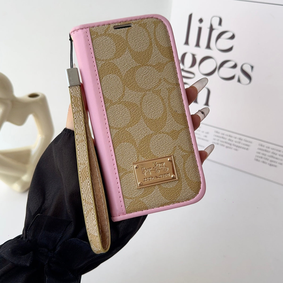 Coach Holster Wallet Case For Iphone 12-17 / Pro / Pro Max / Plus / Air / 18 Pro / 18 Pro Max
