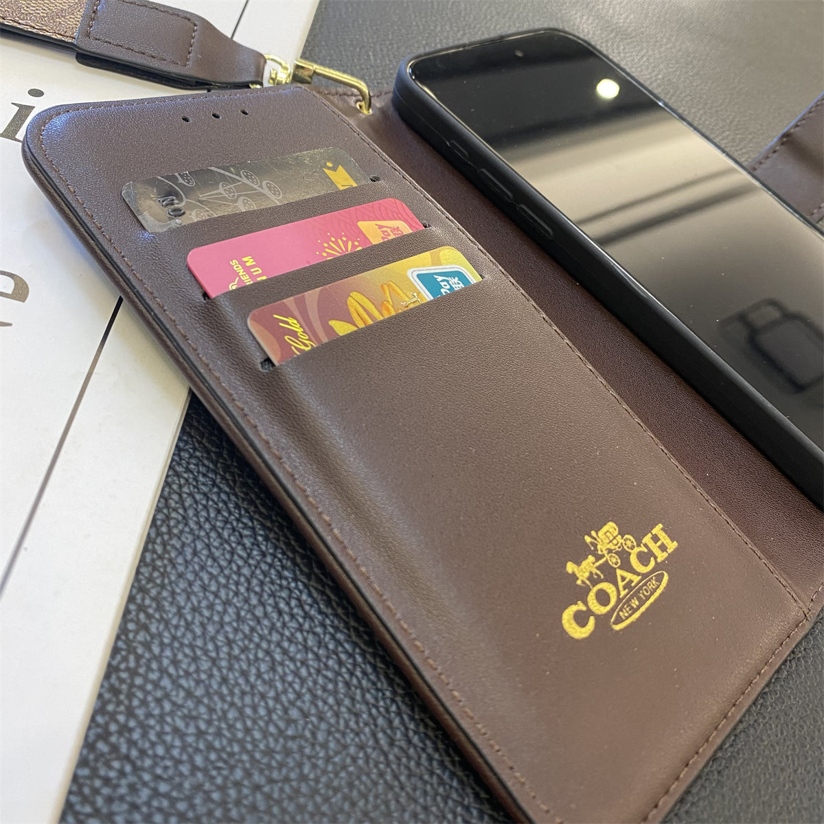 Coach Wallet iPhone Case for 1216 Pro Max Plus Series