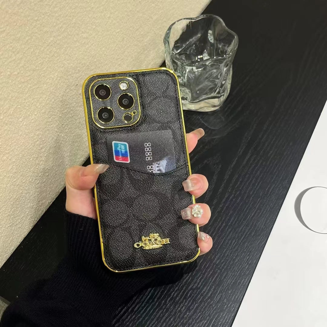 Coach Luxury Phone Case Card Holder iPhone 12 13 14 15 16