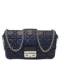 CHRISTIAN DIOR Miss Dior Cannage Quilted Leather Crossbody Bag Black