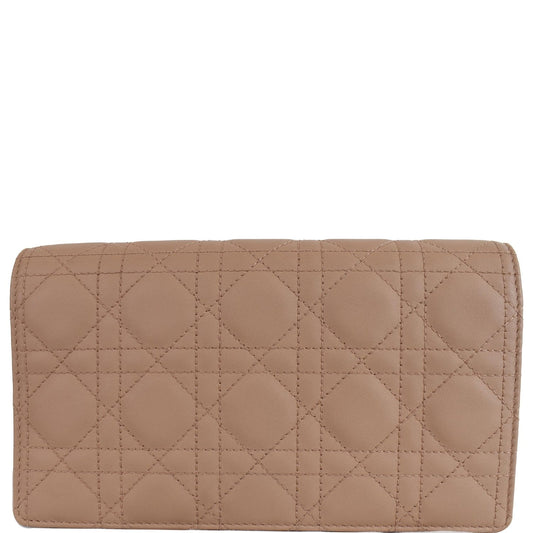 CHRISTIAN DIOR The Lady Dior Calfskin Chain Pouch Bag Blush Ultramatte - Final Sale