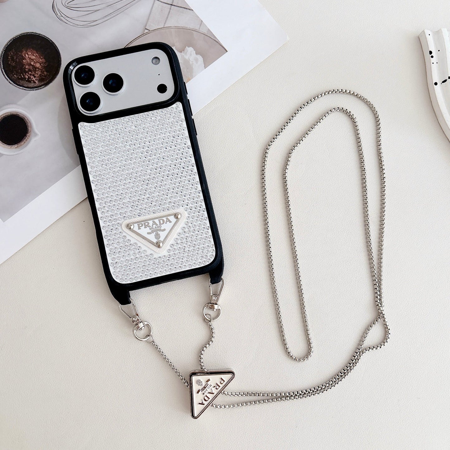 Prada Phone Case on Chain