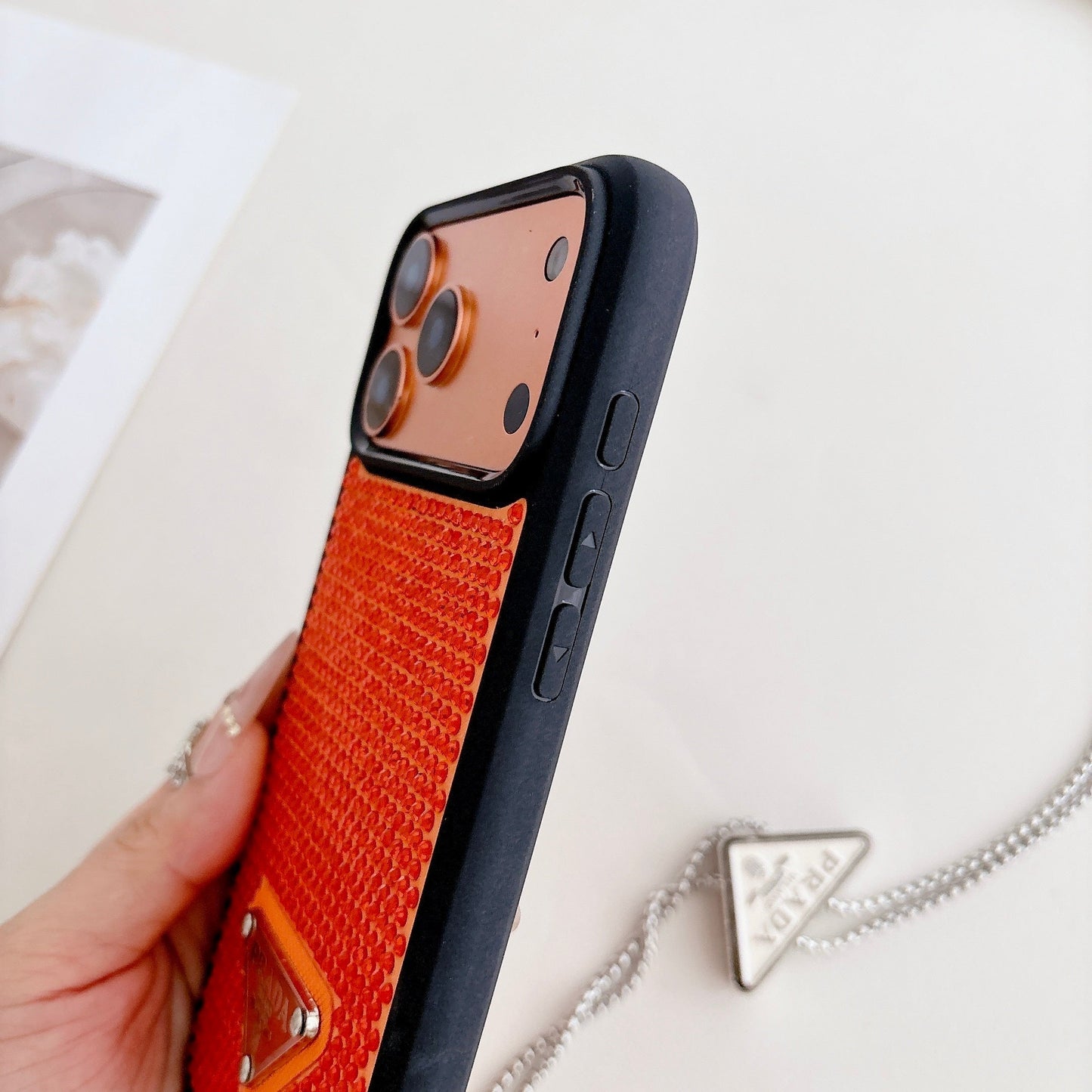 Prada Phone Case on Chain
