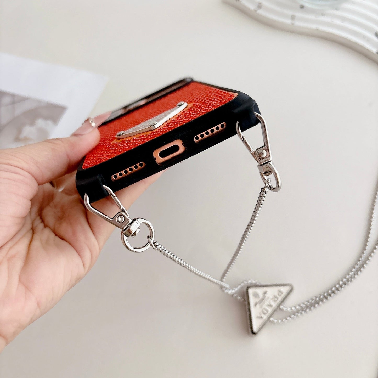 Prada Phone Case on Chain