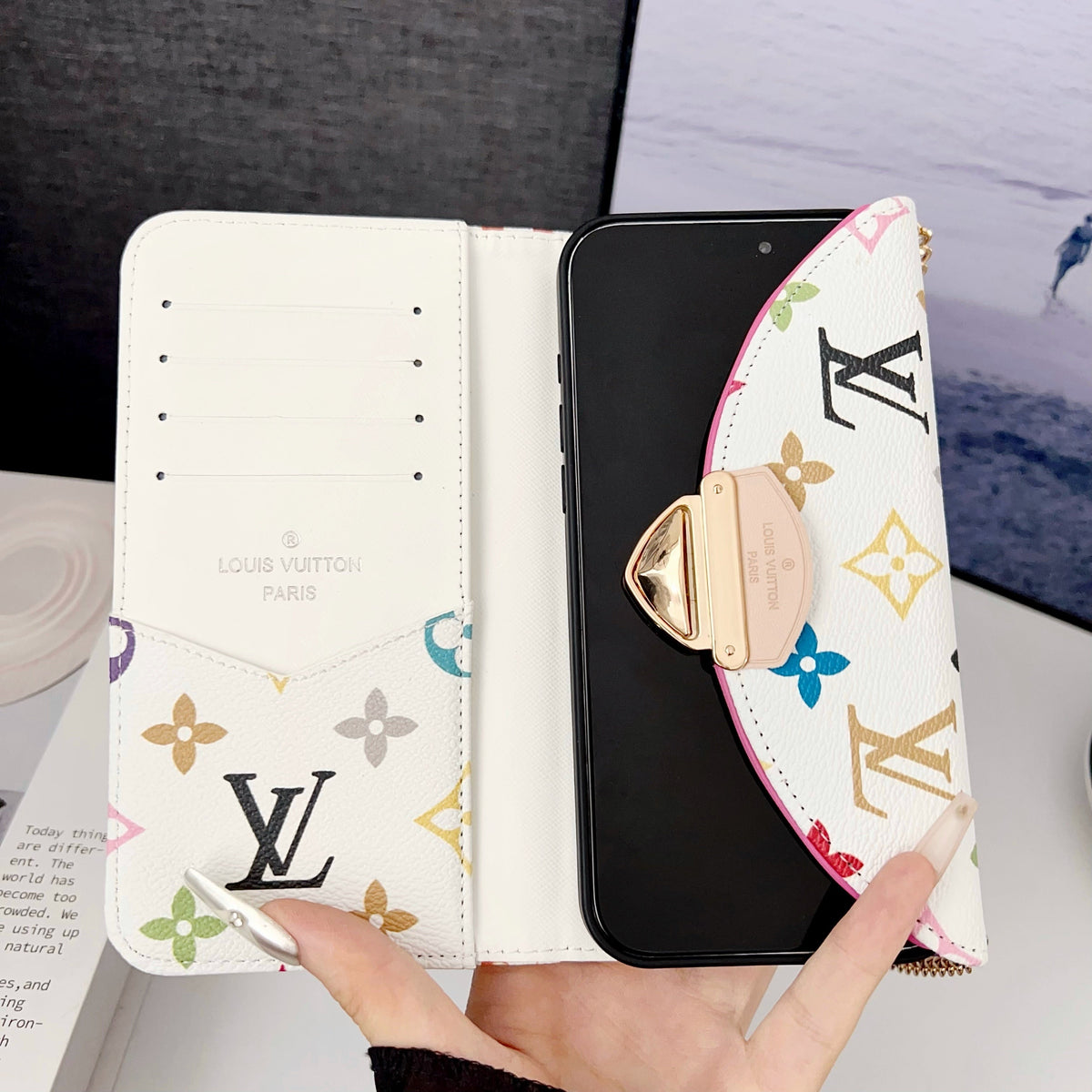 Crossbody Wallet Mini Bag Lv Style Phone Case For Iphone 13-17 / Pro / Pro Max / Plus / Air / 18 Pro / 18 Pro Max