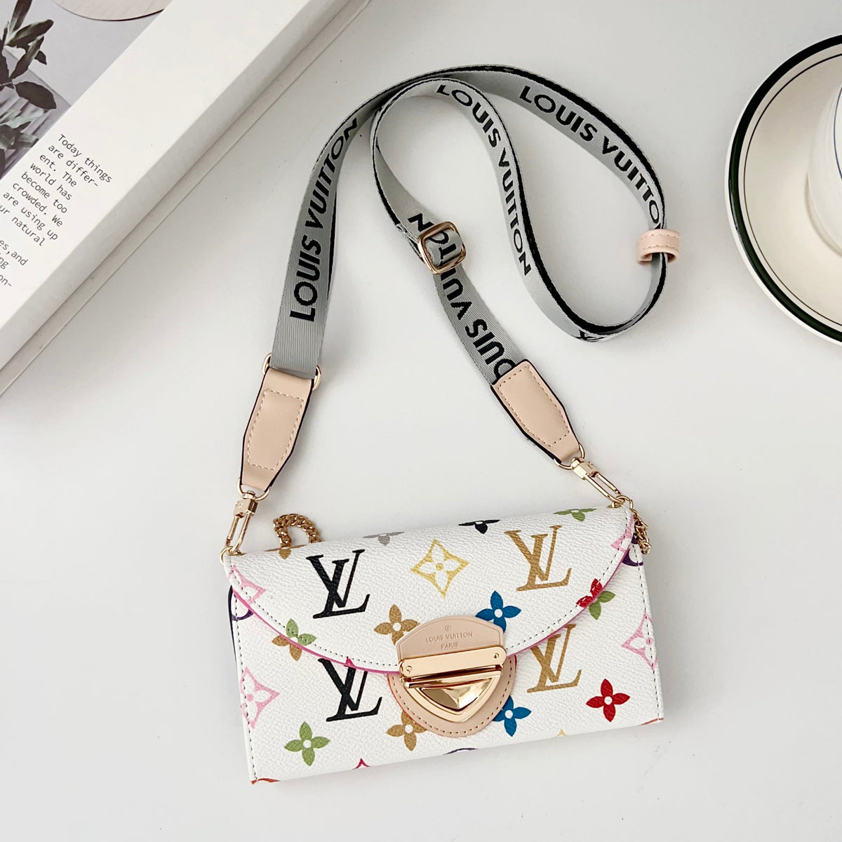 Crossbody Wallet Mini Bag Lv Style Phone Case For Iphone 13-17 / Pro / Pro Max / Plus / Air / 18 Pro / 18 Pro Max