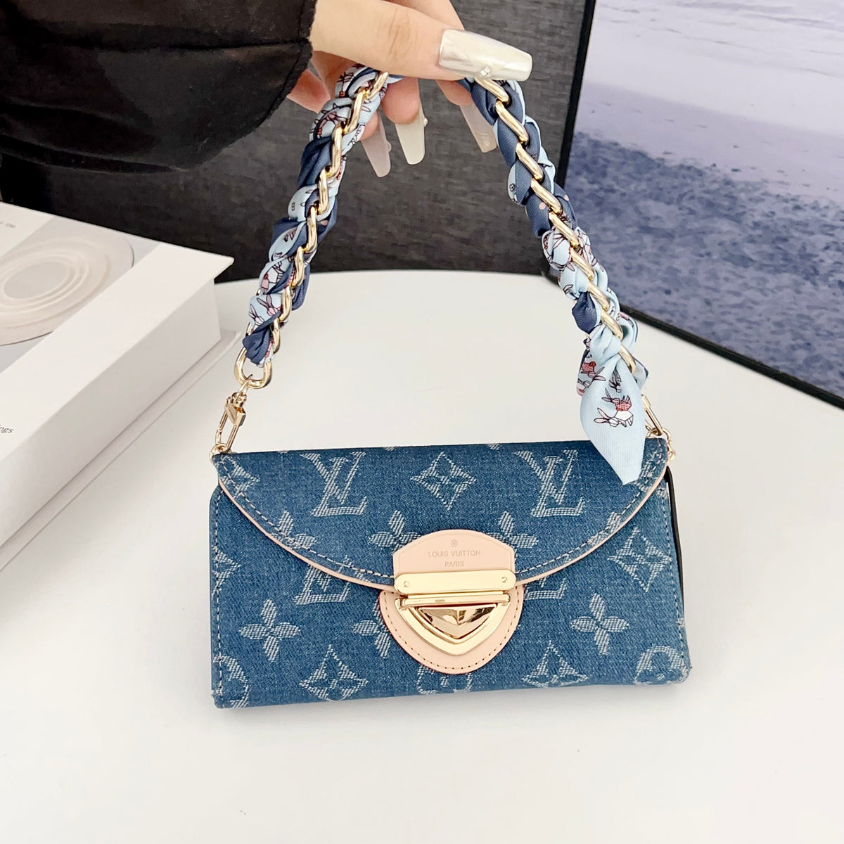 Crossbody Wallet Mini Bag Lv Style Phone Case For Iphone 13-17 / Pro / Pro Max / Plus / Air / 18 Pro / 18 Pro Max