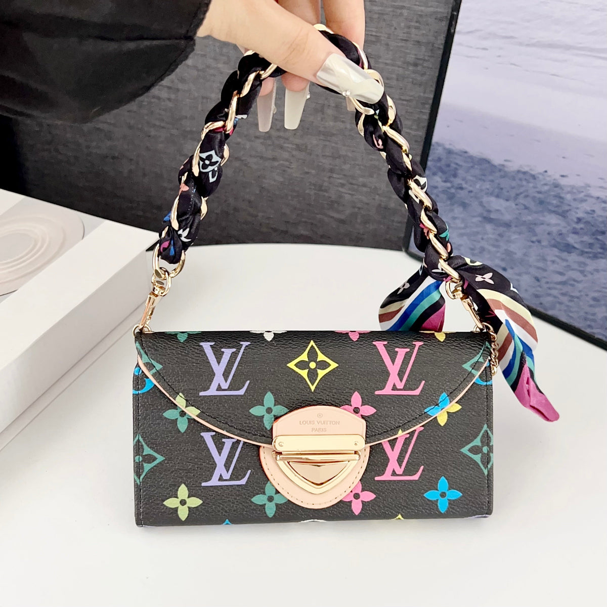 Crossbody Wallet Mini Bag Lv Style Phone Case For Iphone 13-17 / Pro / Pro Max / Plus / Air / 18 Pro / 18 Pro Max