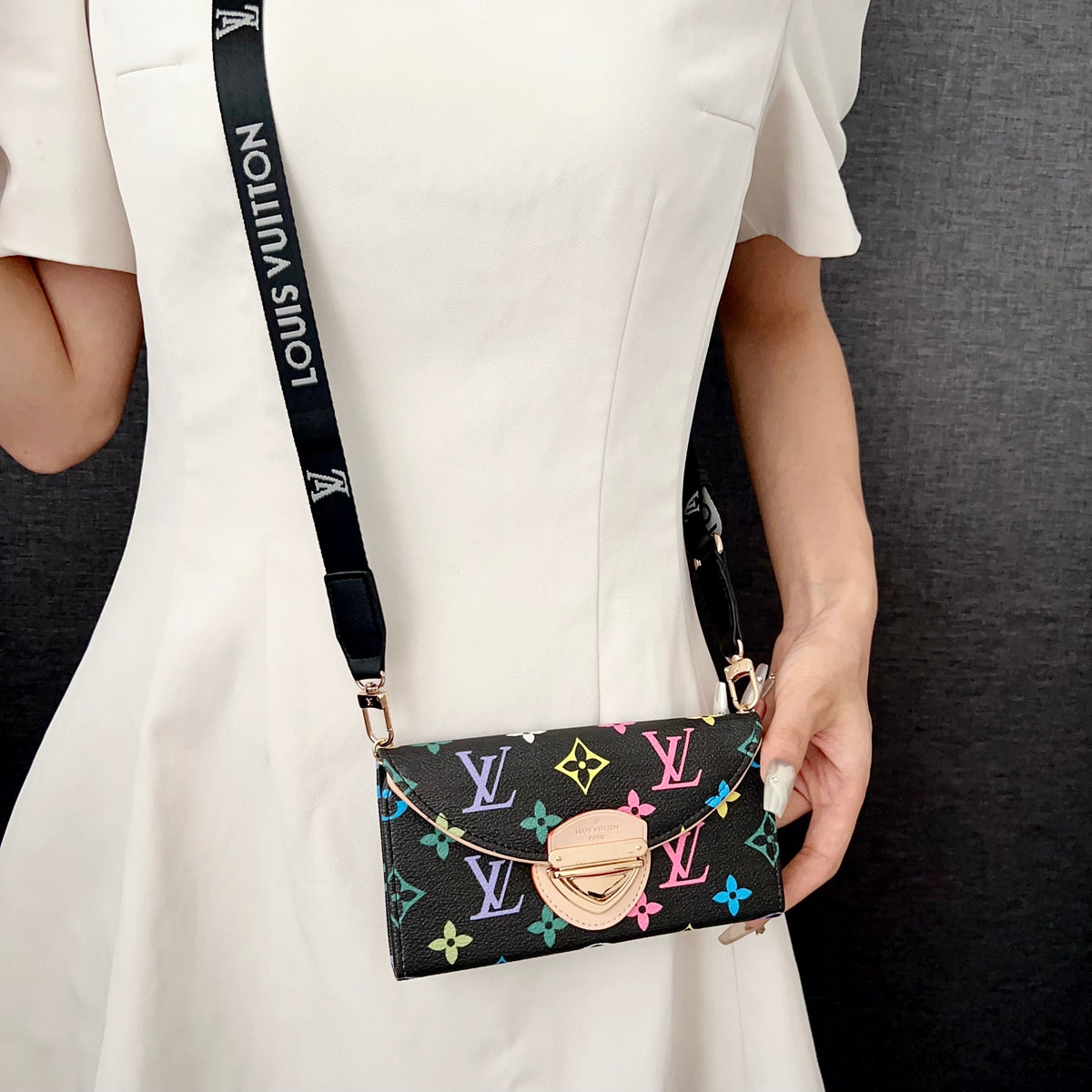 Crossbody Wallet Mini Bag Lv Style Phone Case For Iphone 13-17 / Pro / Pro Max / Plus / Air / 18 Pro / 18 Pro Max