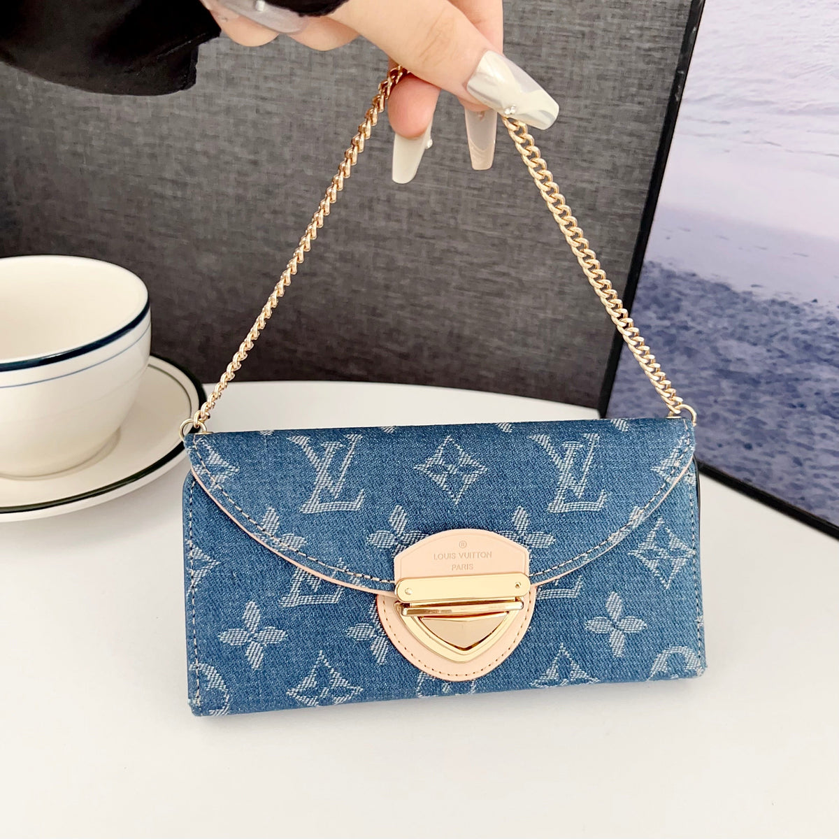 Crossbody Wallet Mini Bag Lv Style Phone Case For Iphone 13-17 / Pro / Pro Max / Plus / Air / 18 Pro / 18 Pro Max