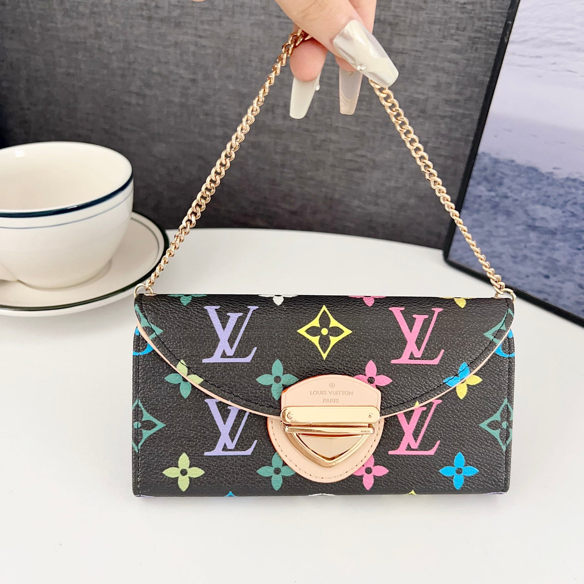 Crossbody Wallet Mini Bag Lv Style Phone Case For Iphone 13-17 / Pro / Pro Max / Plus / Air / 18 Pro / 18 Pro Max