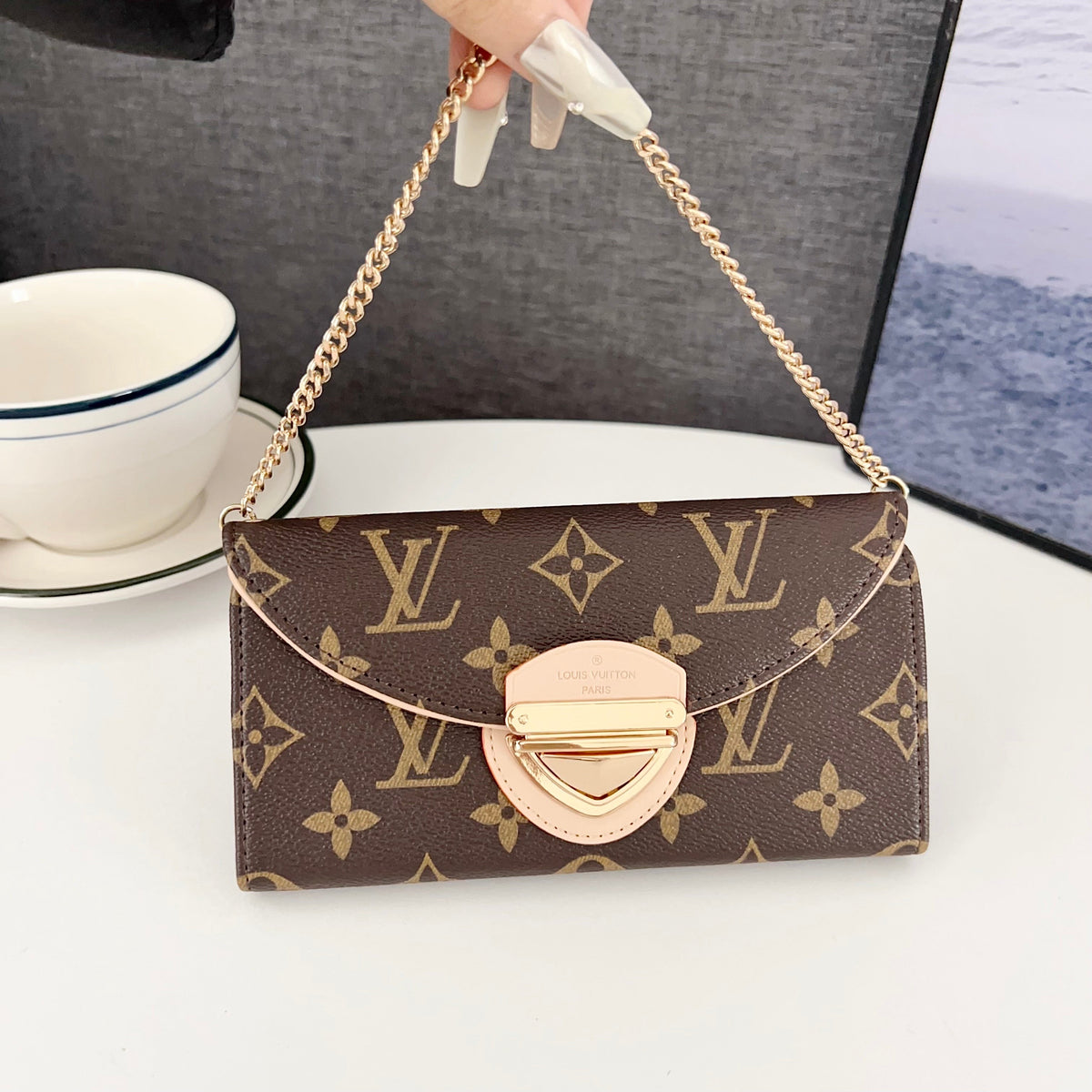 Crossbody Wallet Mini Bag Lv Style Phone Case For Iphone 13-17 / Pro / Pro Max / Plus / Air / 18 Pro / 18 Pro Max