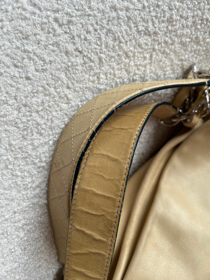 Chanel Beige Edgy Lambskin Large Hobo