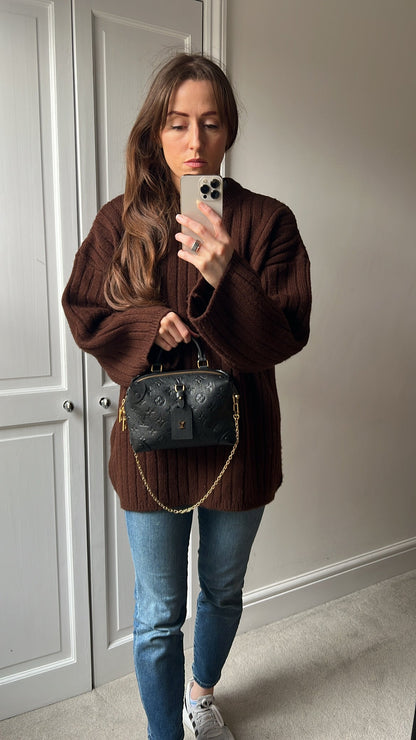 Louis Vuitton Black Empreinte Petite Malle Souple Bag (RRP £2420)