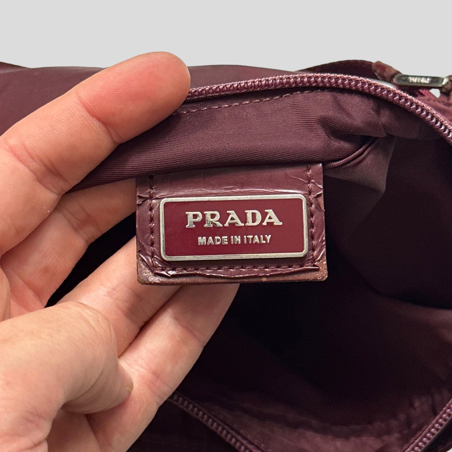 Prada Milano 00’s Nylon Rectangle Crossbody Bag