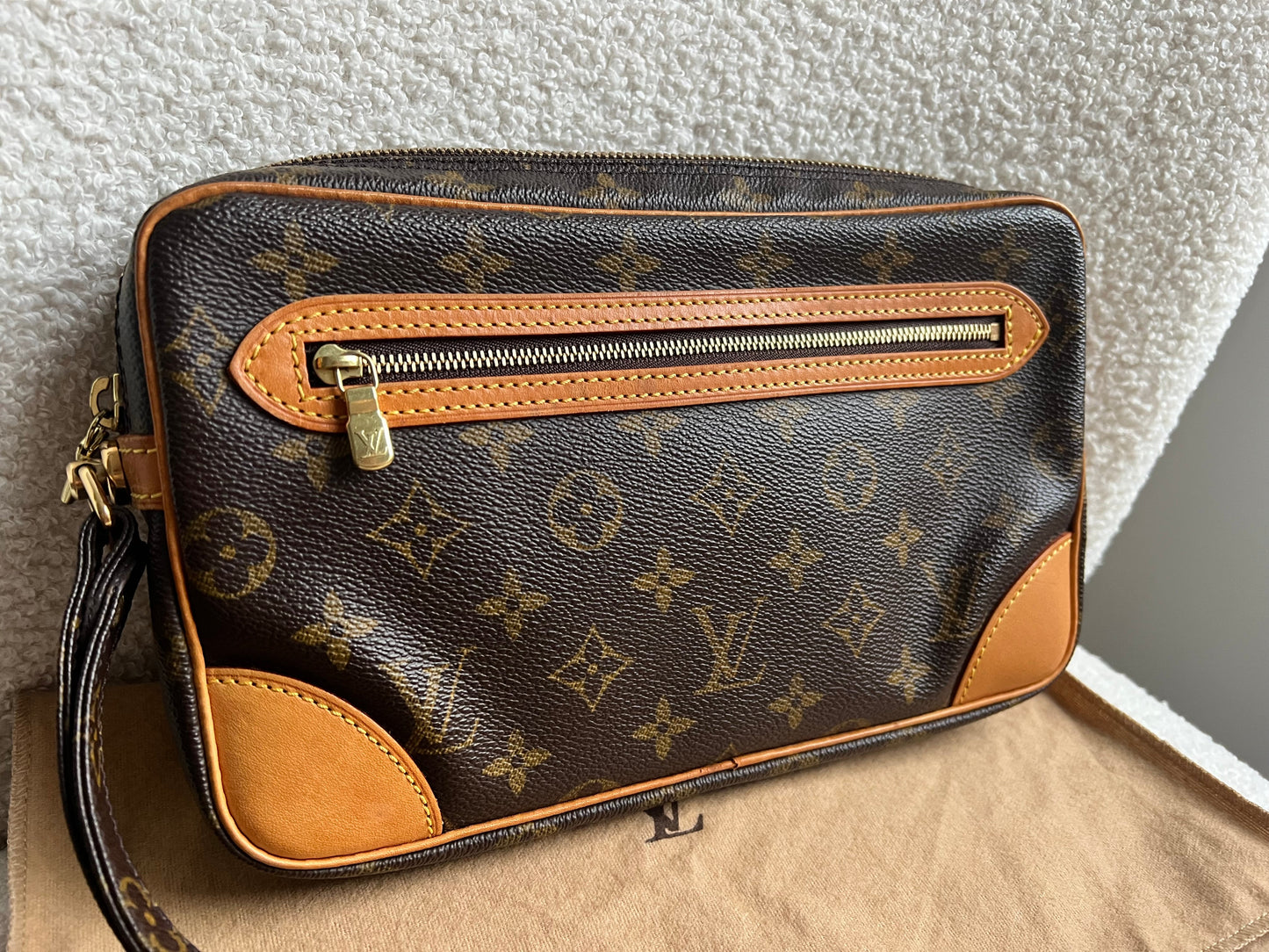 Louis Vuitton Vintage Marly Dragonne Clutch Monogram