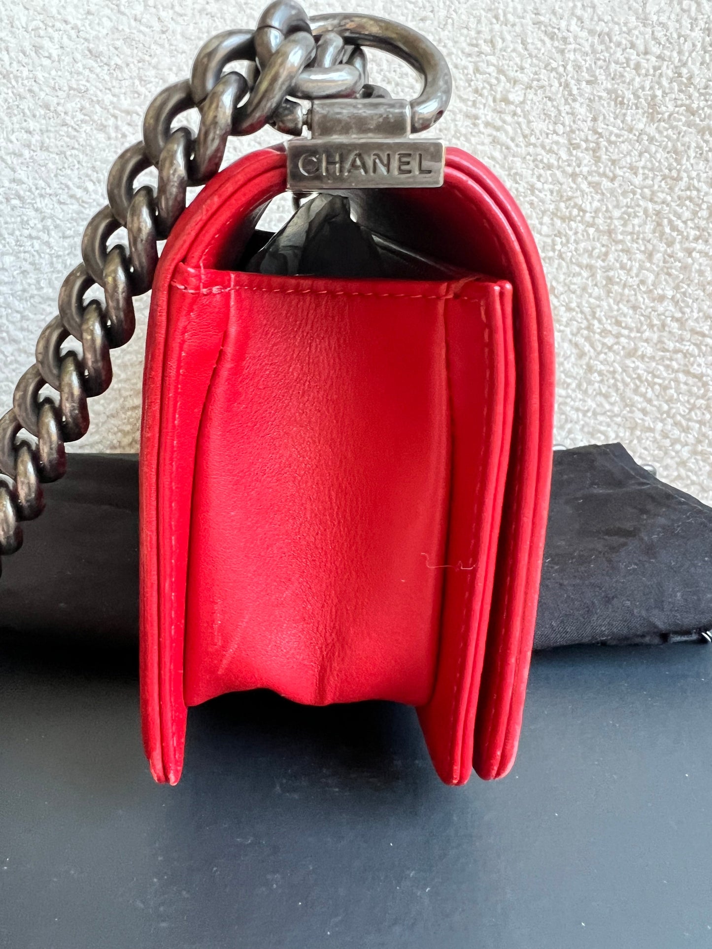 Chanel Small Red Boy Bag (RRP £5,390)