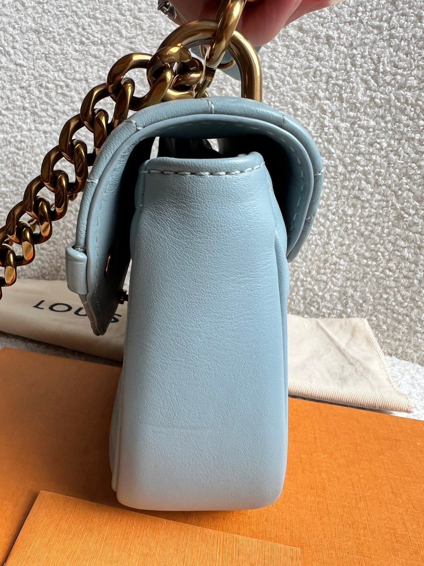 Louis Vuitton New Wave PM Bag in Light Blue