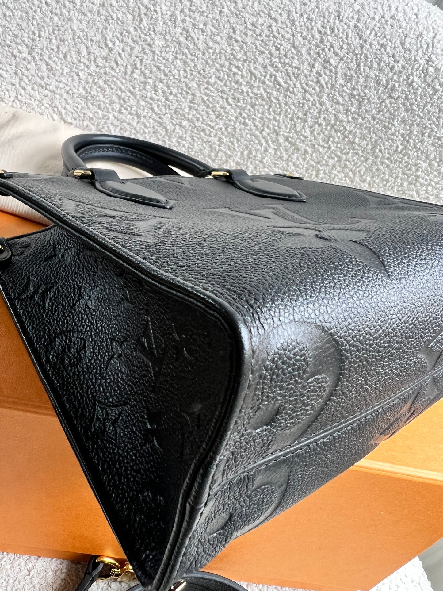 Louis Vuitton On the Go Black PM Empreinte (RRP £2,420)
