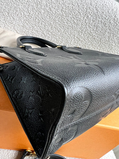 Louis Vuitton On the Go Black PM Empreinte (RRP £2,420)