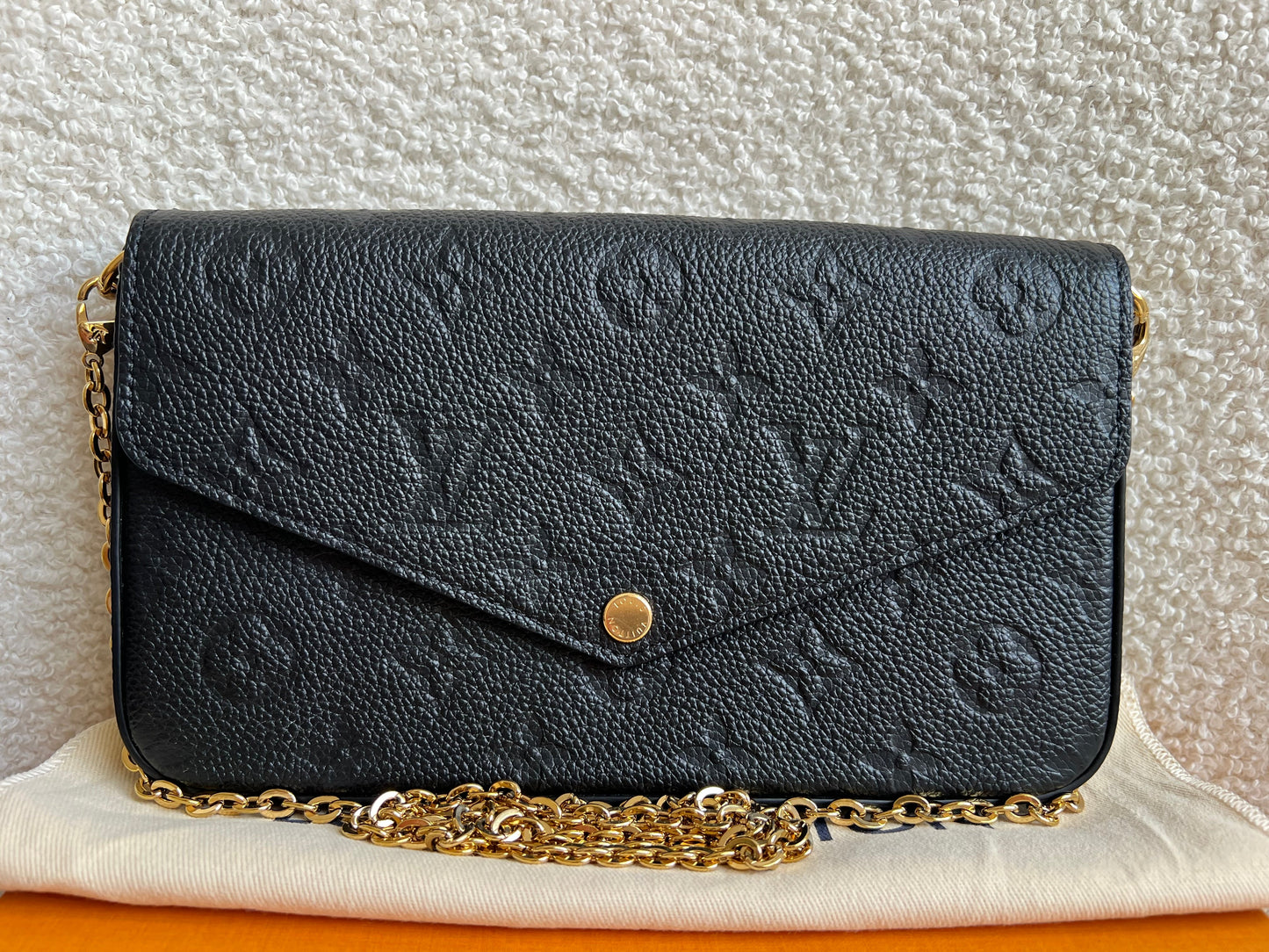 Louis Vuitton Felicie Pochette Black Empreinte Monogram (RRP £1230)