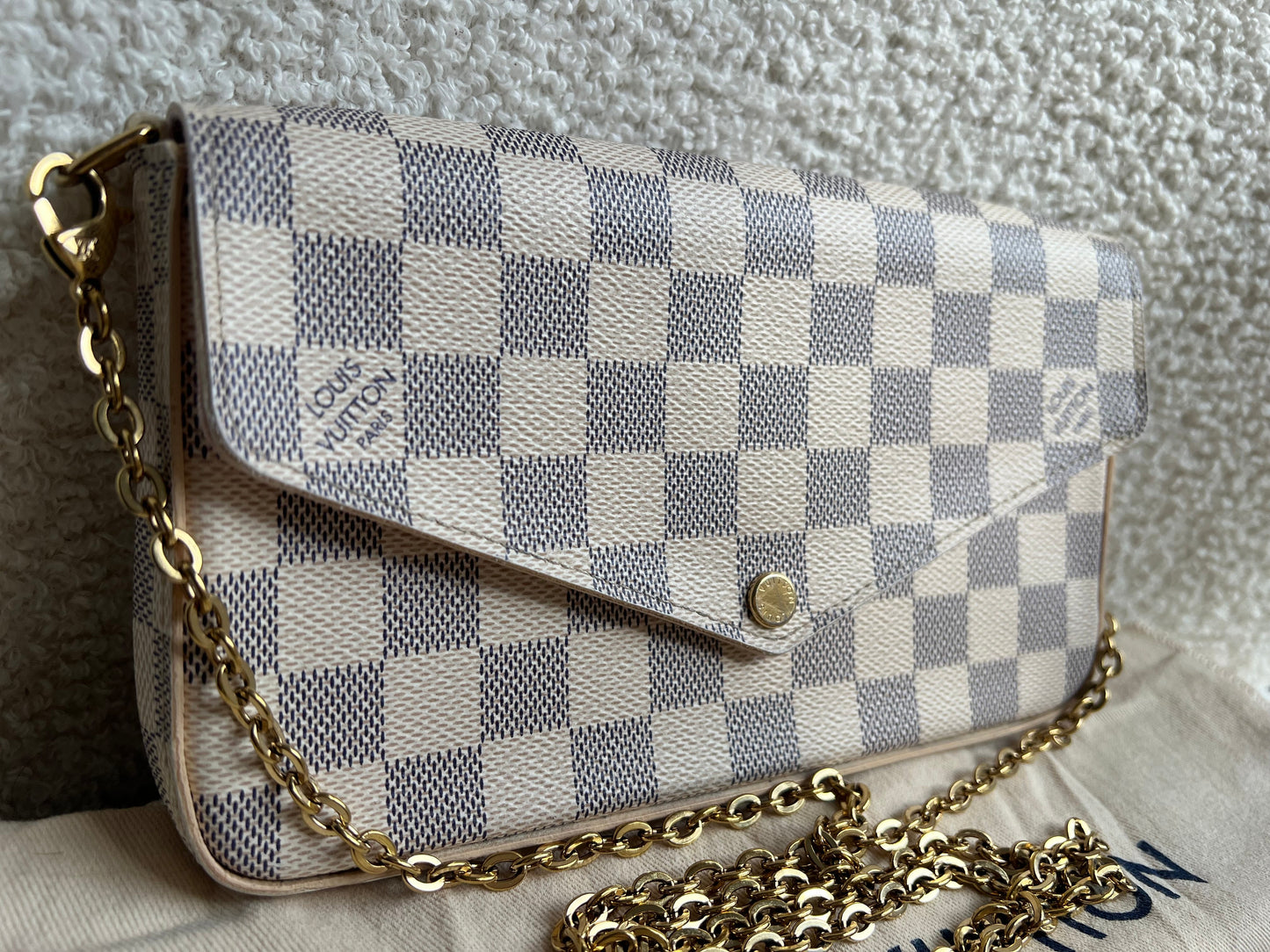 Louis Vuitton Felicie Pochette Damier Azur (RRP £1110)