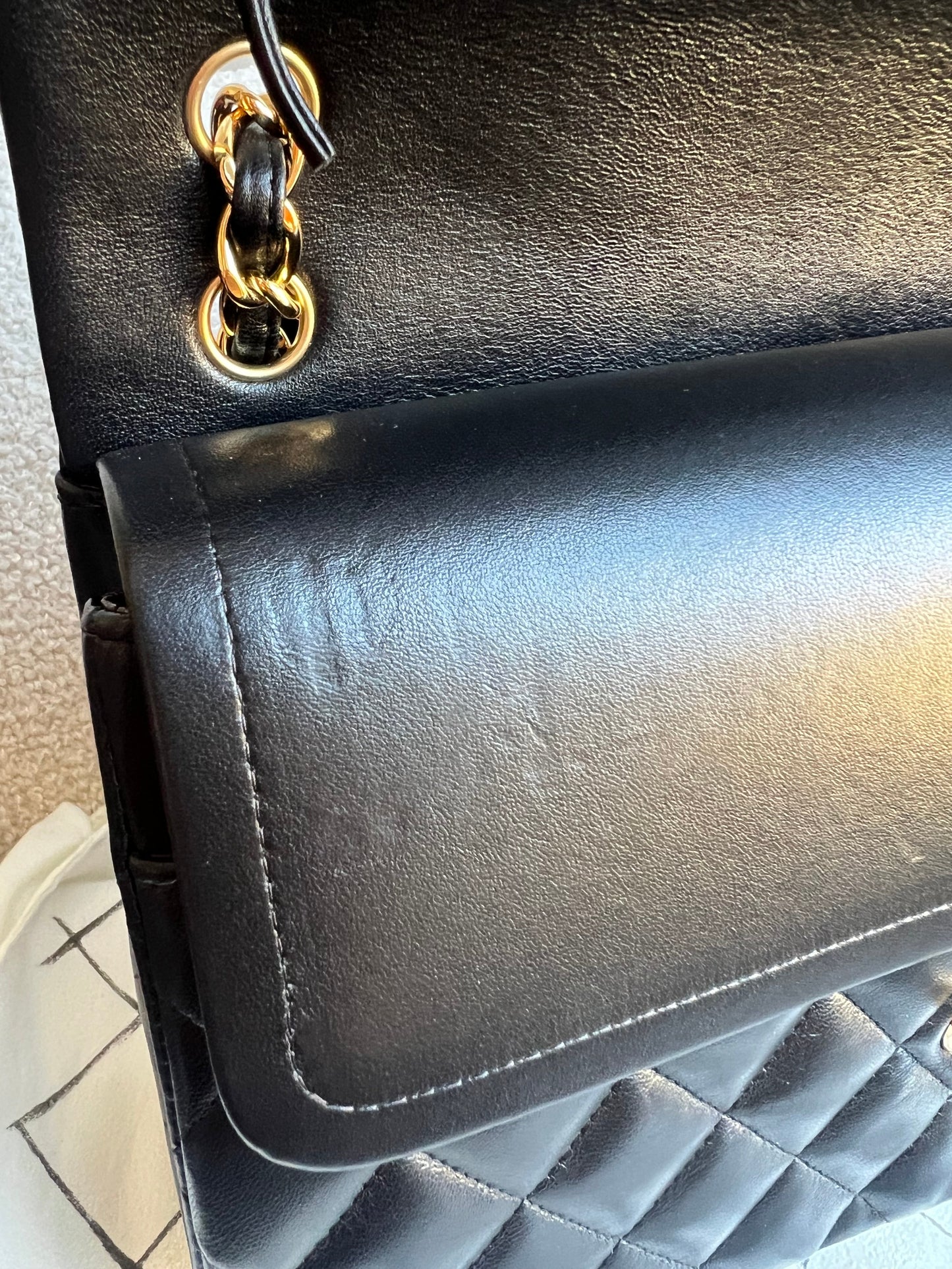 Chanel Jumbo Classic Flap in Black Lambskin Gold Hardware (RRP £9,830)
