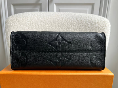 Louis Vuitton On the Go Black PM Empreinte (RRP £2,420)