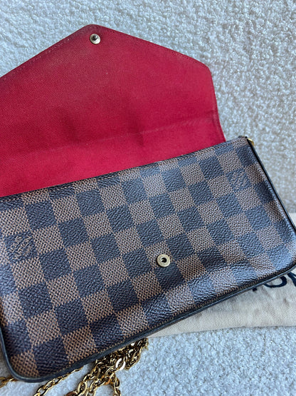 Louis Vuitton Felicie Pochette Damier Ebene (RRP £1090)