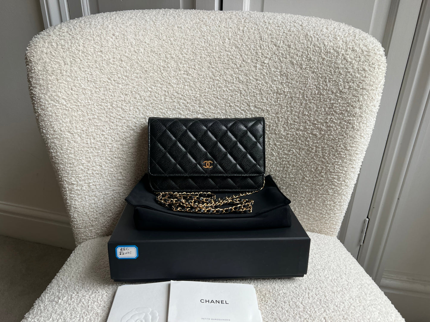 Chanel Black Caviar Wallet on Chain (RRP £2,930)
