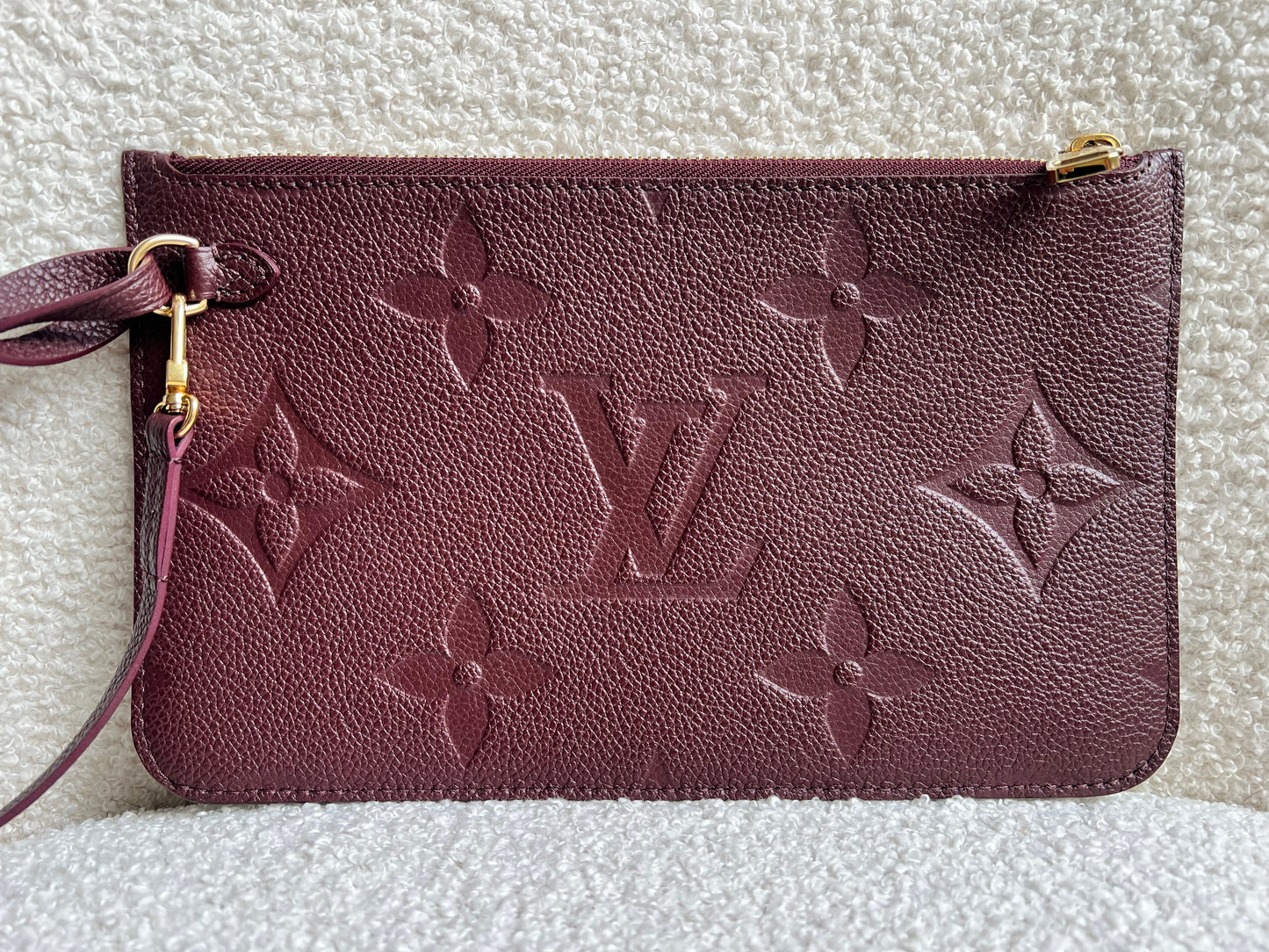 Louis Vuitton Pouch (from Neverfull) Wine Empreinte