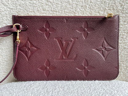 Louis Vuitton Pouch (from Neverfull) Wine Empreinte