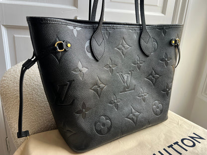 Louis Vuitton Neverfull MM Black Empreinte (RRP £2,010)