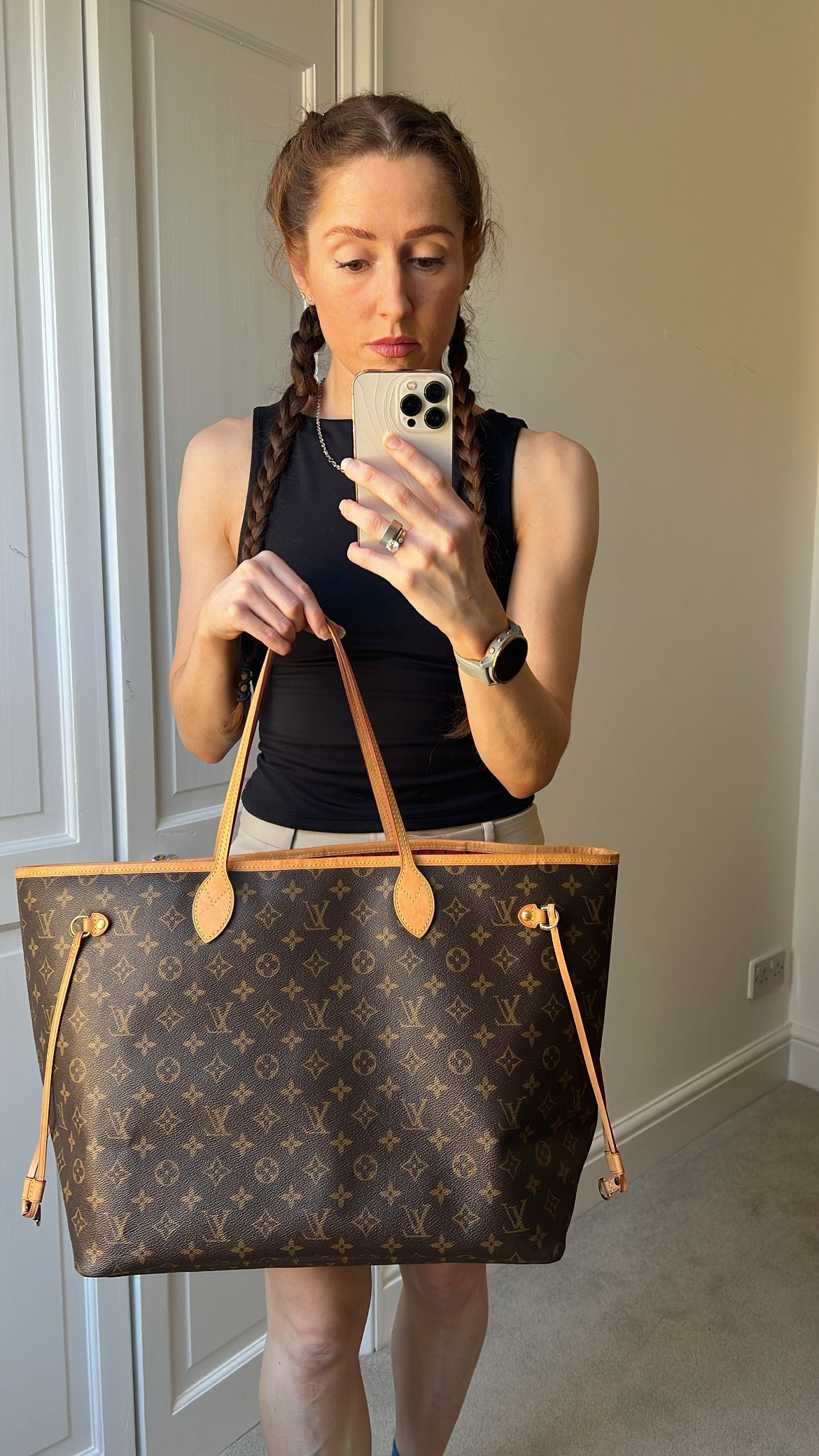 Louis Vuitton Neverfull GM Monogram Pivoine Interior (RRP £1,470)