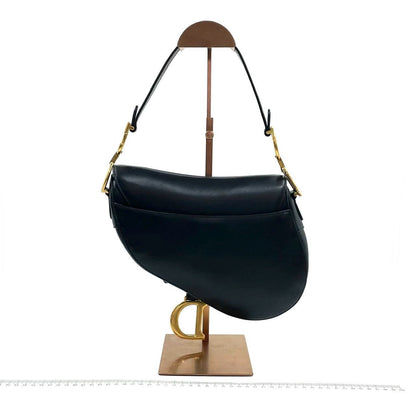 Dior Saddle 2018 Medium Smooth Calfskin Leather Bag Black