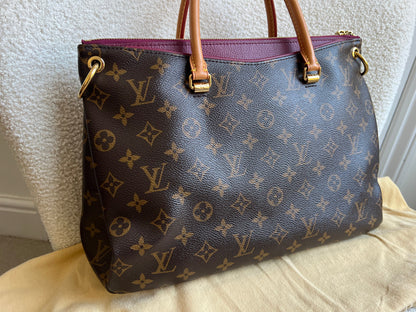 Louis Vuitton Pallas Tote in Monogram and Fuchsia (RRP £1960)