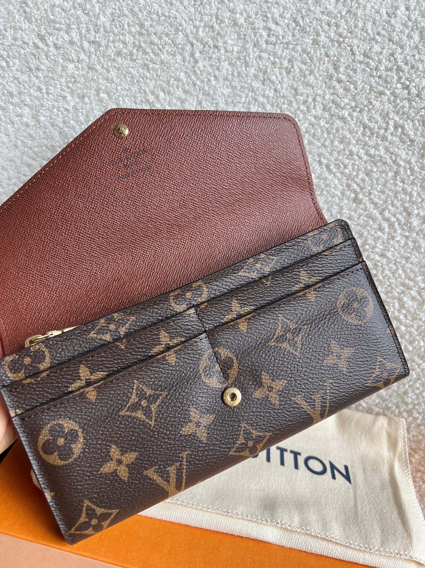 Louis Vuitton Sarah Wallet in Monogram and Brown  (RRP £505)