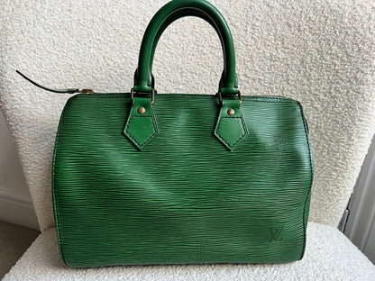 Louis Vuitton Speedy 30 Green Epi