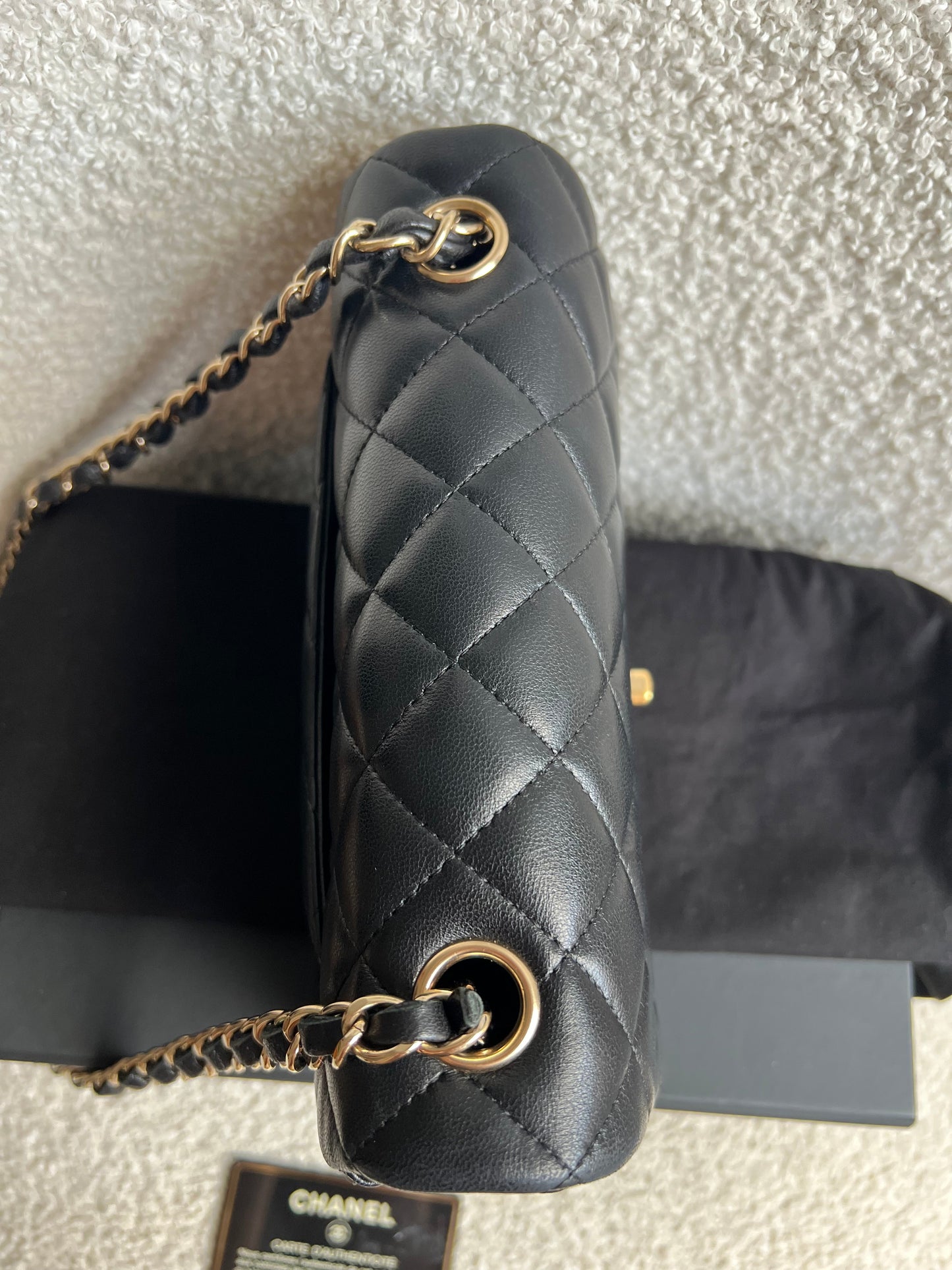 Chanel Mini Rectangular Classic Flap in Black Lambskin (RRP £4,390)
