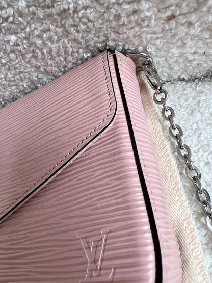 Louis Vuitton Felicie Pochette Rose Ballerine Epi (RRP £1160)