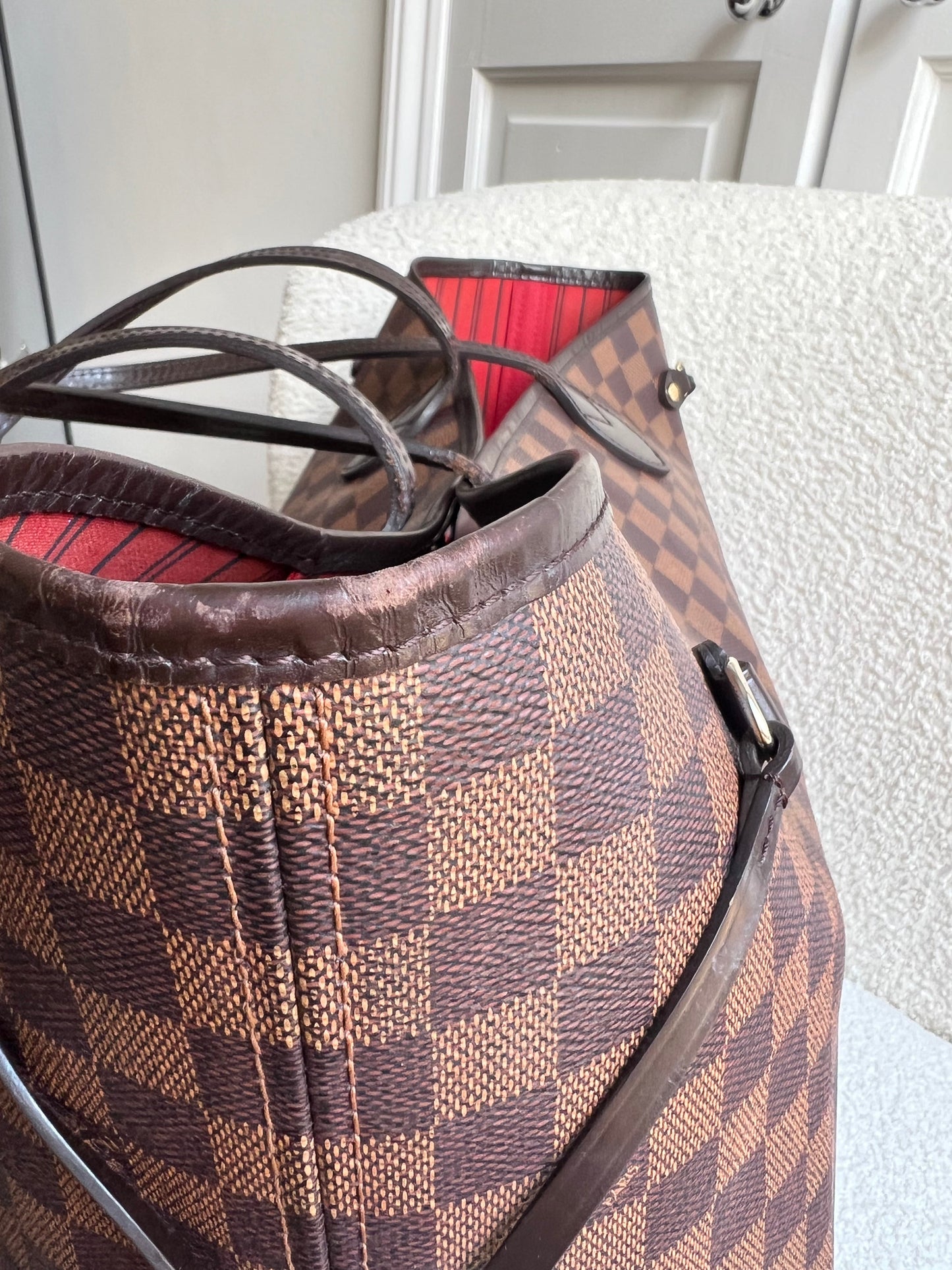 Louis Vuitton Neverfull GM Damier Ebene Cherry Interior (RRP £1,500)